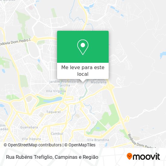 Rua Rubéns Trefíglio mapa