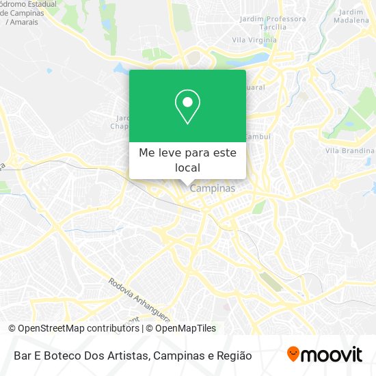 Bar E Boteco Dos Artistas mapa
