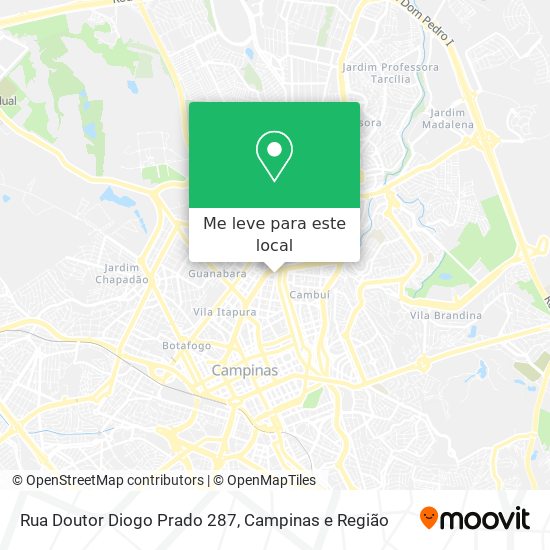 Rua Doutor Diogo Prado 287 mapa