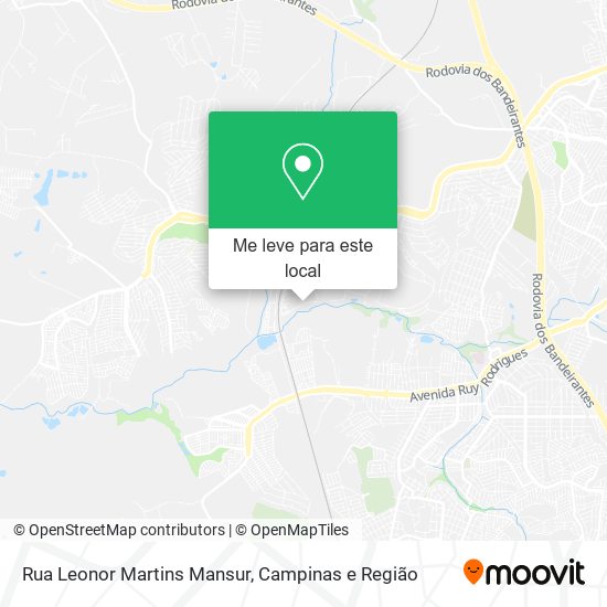 Rua Leonor Martins Mansur mapa