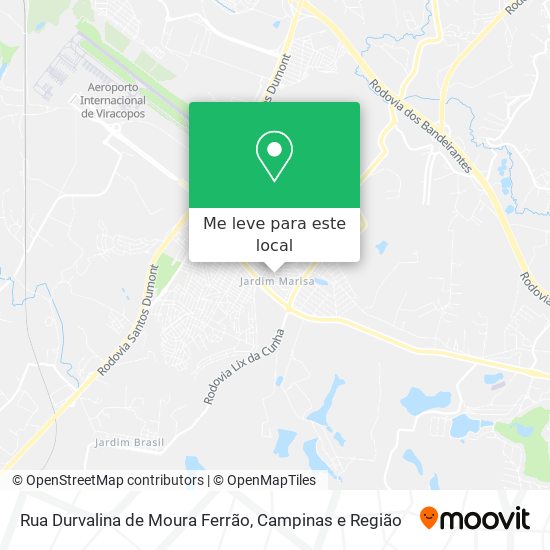 Rua Durvalina de Moura Ferrão mapa