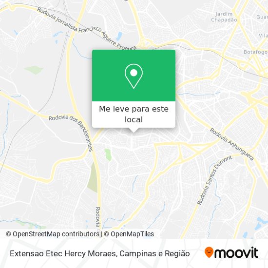 Extensao Etec Hercy Moraes mapa