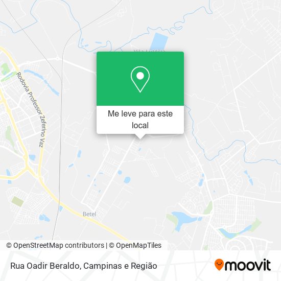 Rua Oadir Beraldo mapa