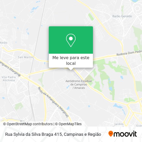 Rua Sylvia da Silva Braga 415 mapa