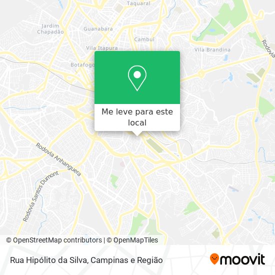 Rua Hipólito da Silva mapa