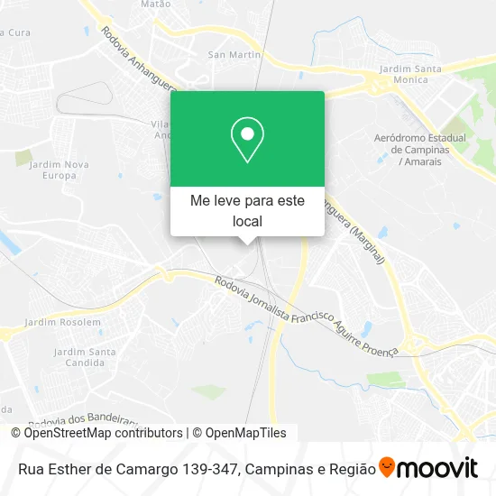 Rua Esther de Camargo 139-347 mapa
