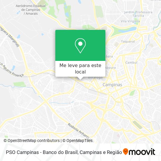 PSO Campinas - Banco do Brasil mapa