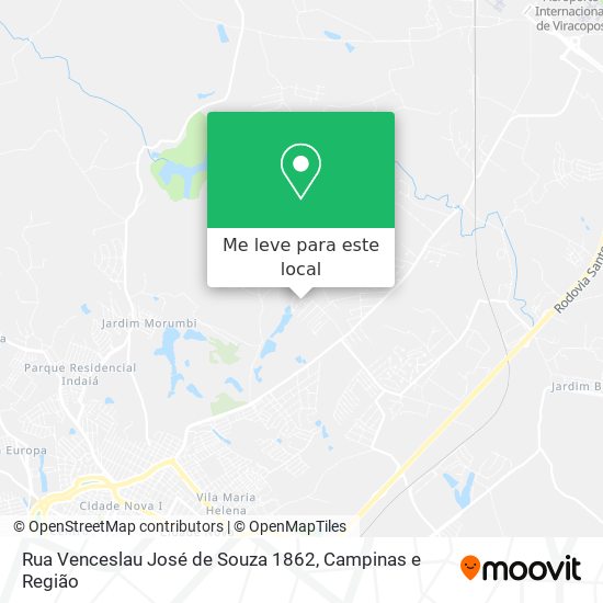 Rua Venceslau José de Souza 1862 mapa
