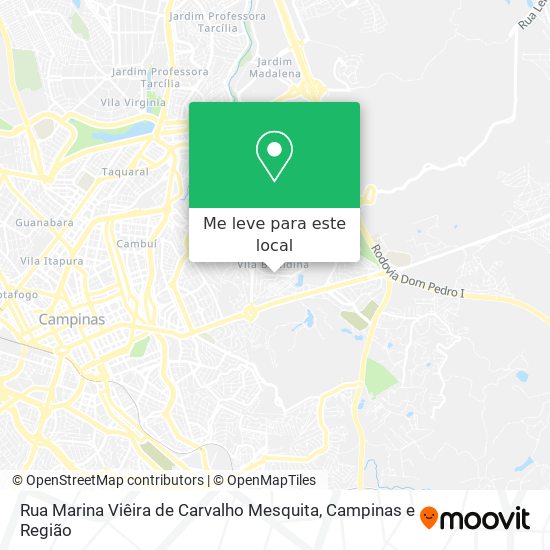 Rua Marina Viêira de Carvalho Mesquita mapa