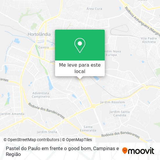Pastel do Paulo em frente o good bom mapa