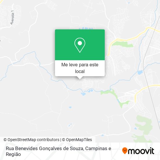 Rua Benevides Gonçalves de Souza mapa