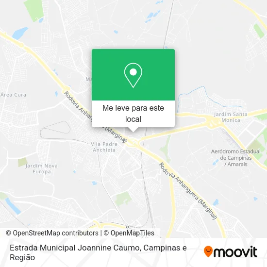 Estrada Municipal Joannine Caumo mapa