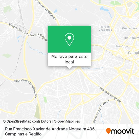 Rua Francisco Xavier de Andrade Nogueira 496 mapa