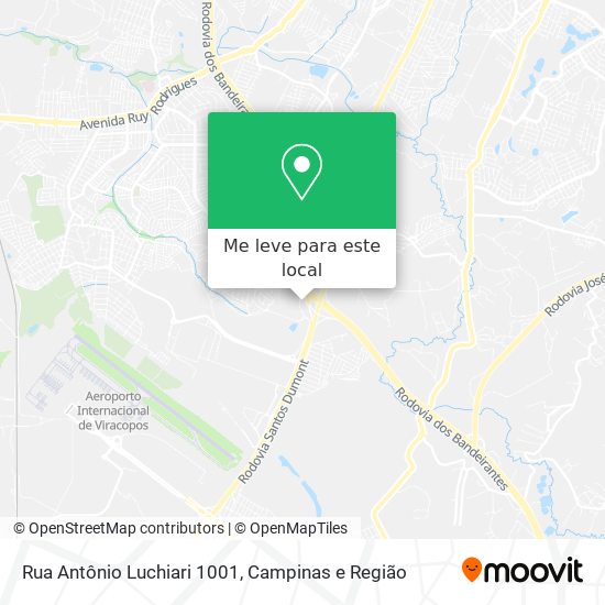Rua Antônio Luchiari 1001 mapa