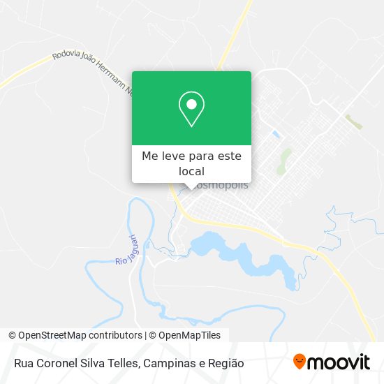 Rua Coronel Silva Telles mapa