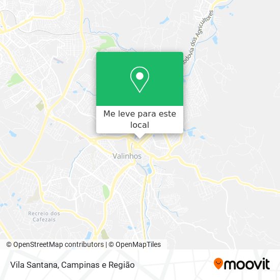 Vila Santana mapa