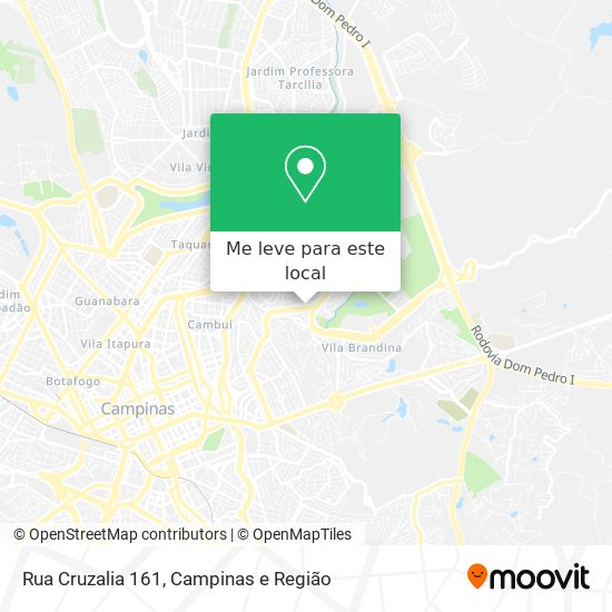 Rua Cruzalia 161 mapa