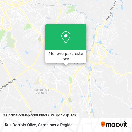 Rua Bortolo Olivo mapa