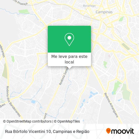 Rua Bôrtolo Vicentini 10 mapa