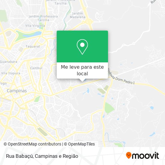 Rua Babaçú mapa