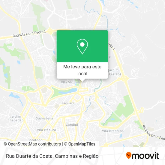 Rua Duarte da Costa mapa