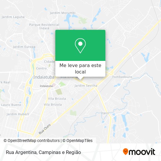 Rua Argentina mapa