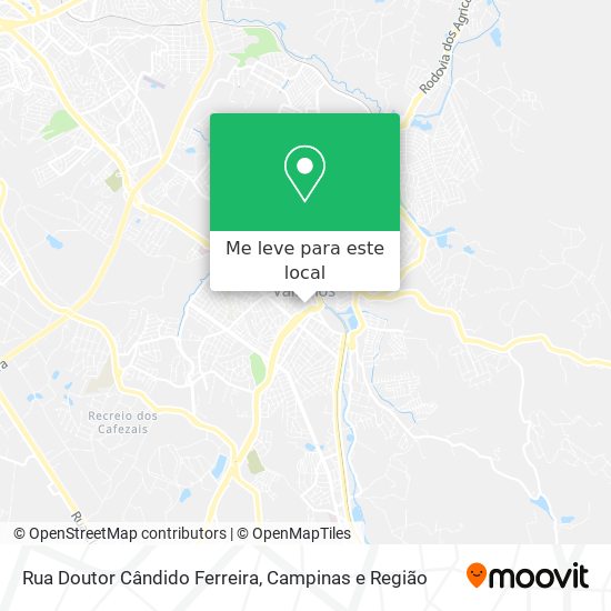 Rua Doutor Cândido Ferreira mapa