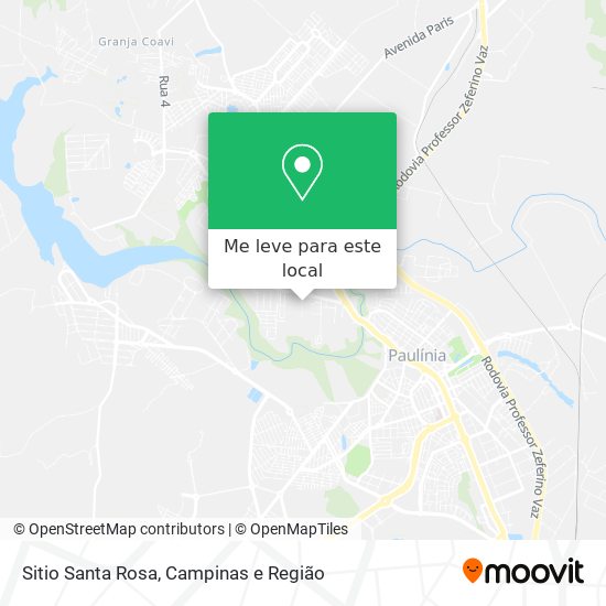 Sitio Santa Rosa mapa