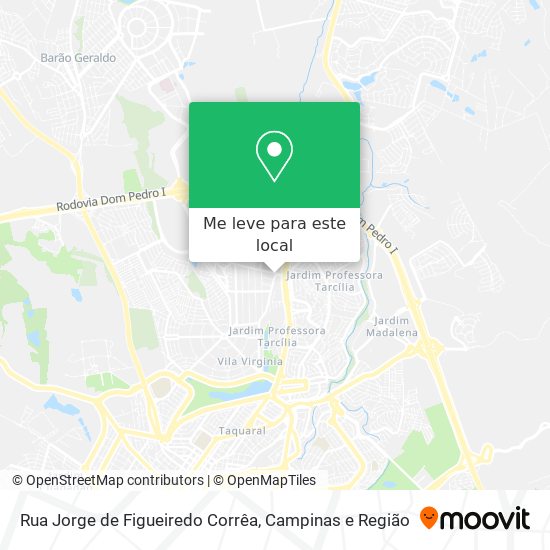 Rua Jorge de Figueiredo Corrêa mapa