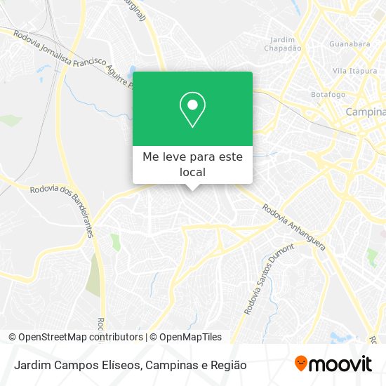 Jardim Campos Elíseos mapa