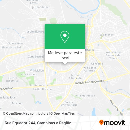 Rua Equador 244 mapa
