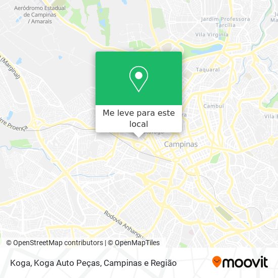 Koga, Koga Auto Peças mapa