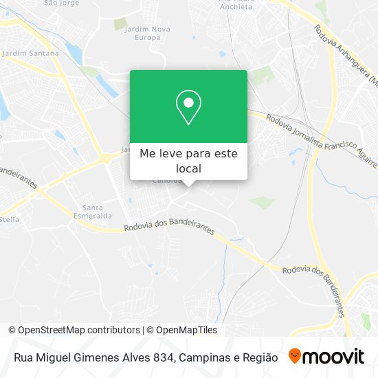 Rua Miguel Gimenes Alves 834 mapa