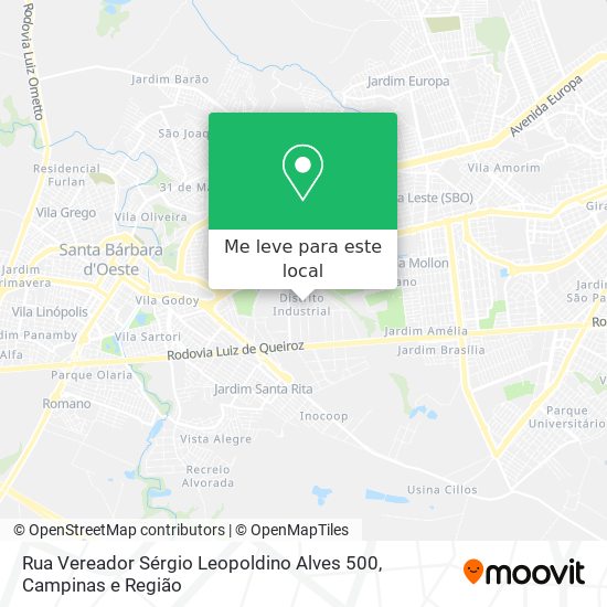 Rua Vereador Sérgio Leopoldino Alves 500 mapa