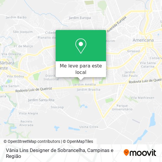 Vânia Lins Designer de Sobrancelha mapa