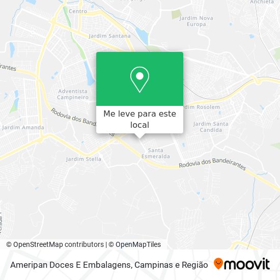 Ameripan Doces E Embalagens mapa