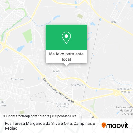Rua Teresa Margarida da Silva e Orta mapa