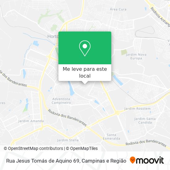 Rua Jesus Tomás de Aquino 69 mapa