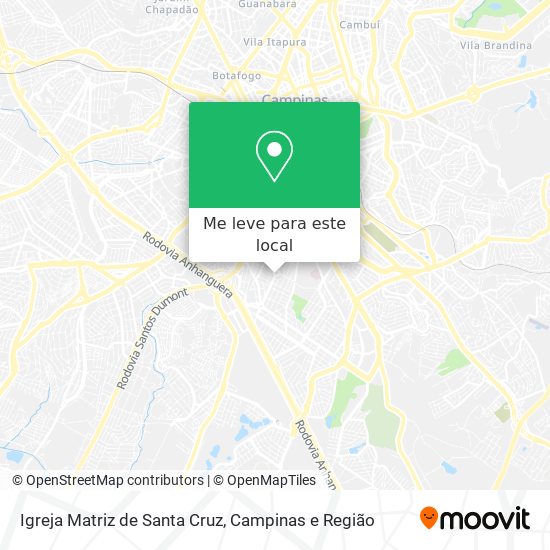 Igreja Matriz de Santa Cruz mapa