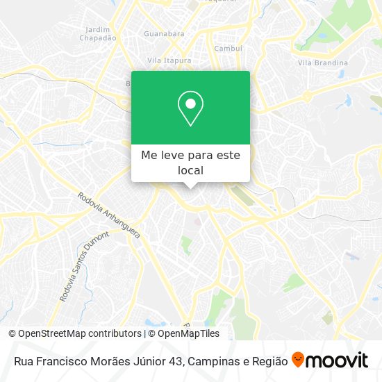 Rua Francisco Morães Júnior 43 mapa