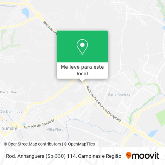 Rod. Anhanguera (Sp-330) 114 mapa