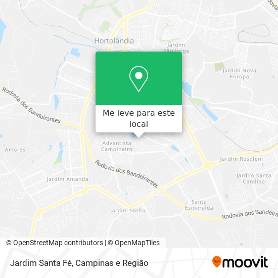Jardim Santa Fé mapa
