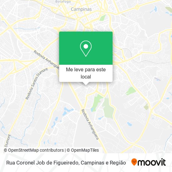 Rua Coronel Job de Figueiredo mapa