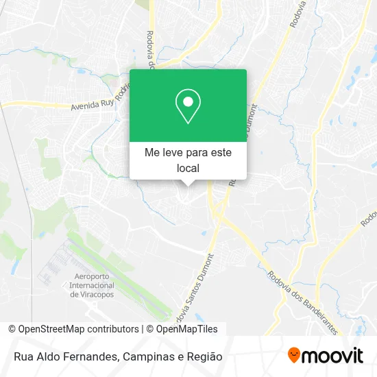 Rua Aldo Fernandes mapa