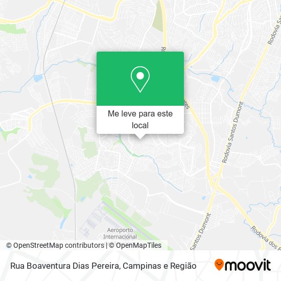 Rua Boaventura Dias Pereira mapa