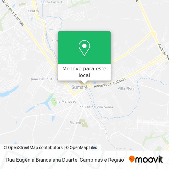 Rua Eugênia Biancalana Duarte mapa