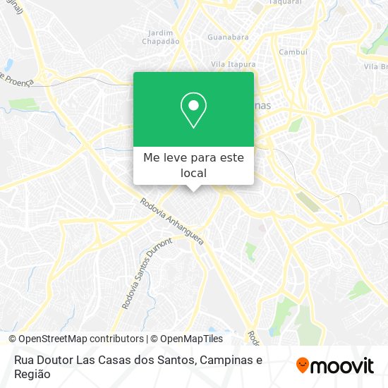 Rua Doutor Las Casas dos Santos mapa