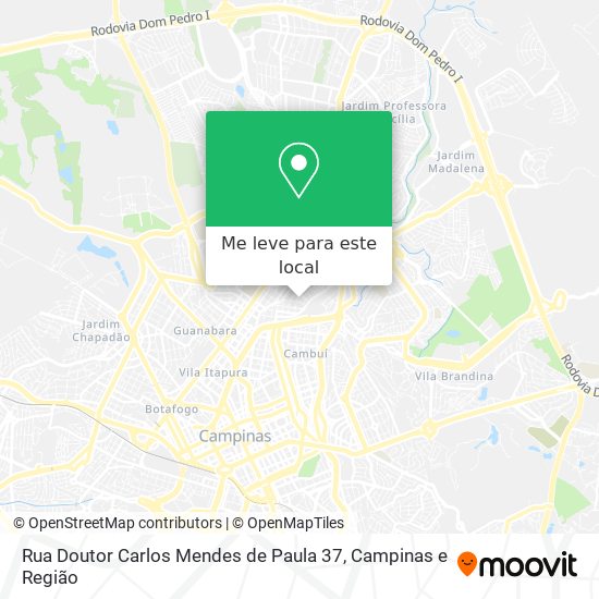 Rua Doutor Carlos Mendes de Paula 37 mapa