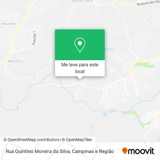 Rua Quintino Moreira da Silva mapa