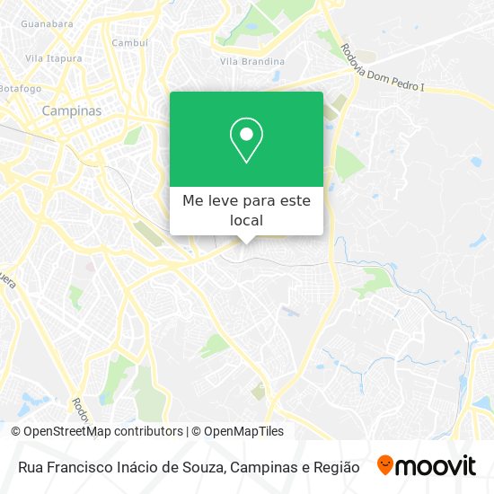 Rua Francisco Inácio de Souza mapa